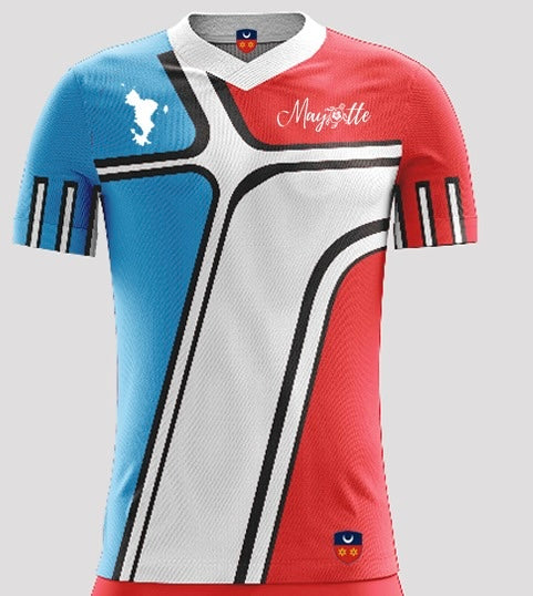 Maillot GRAPHIKA 🔵 ⚪ 🔴 | Maore Sport