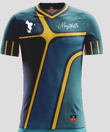 Maillot GRAPHIKA ⚫ 🟡 | Maore Sport